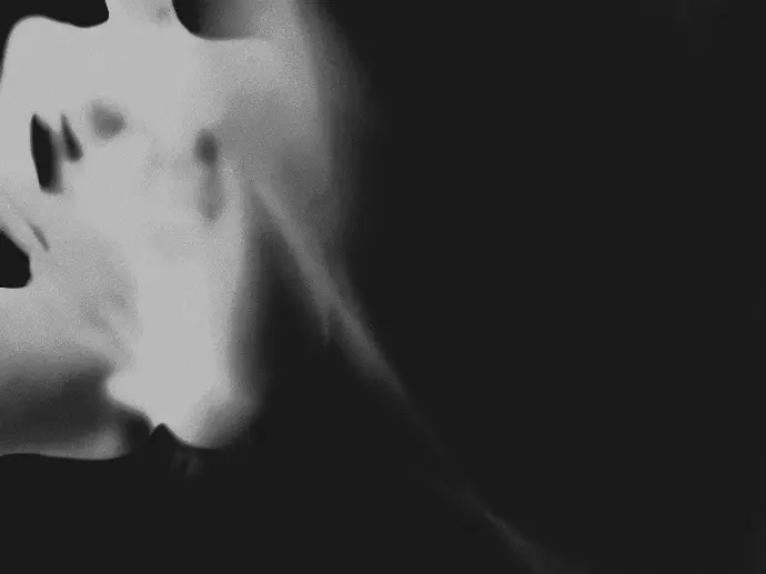 Empreinte des corps, photographie digitale abstraite noir et blanc#5