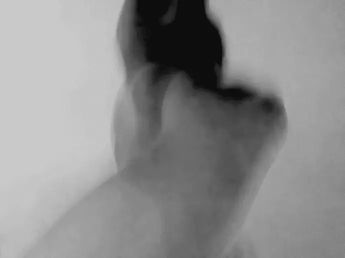 Empreinte des corps, photographie digitale abstraite noir et blanc#2