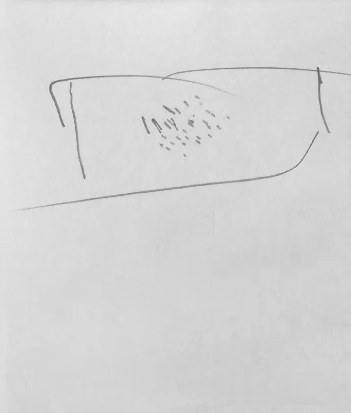 Le souffle du désordre, dessin automatique contemporain abstrait #1