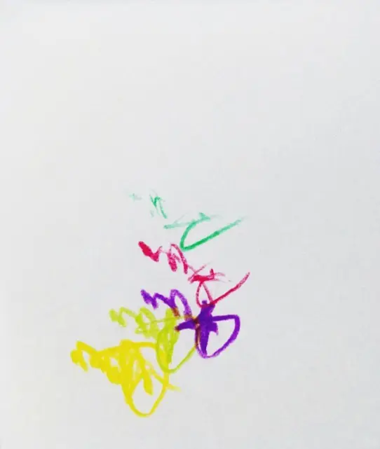 Incidence, dessin abstrait couleur #2