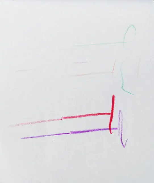 Incidence, dessin abstrait couleur #3