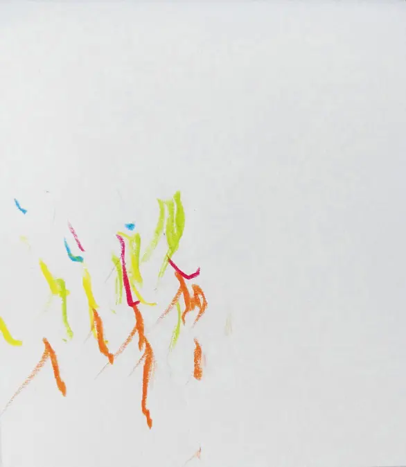 Incidence, dessin abstrait couleur #5