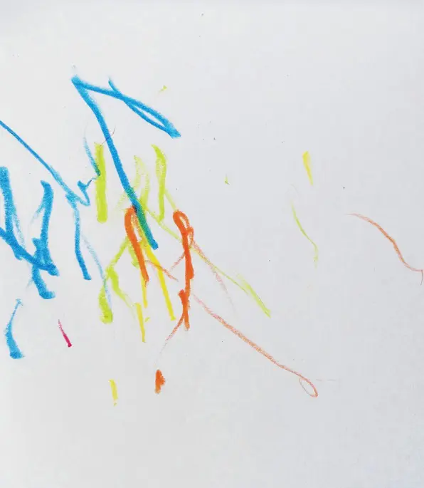 Incidence, dessin abstrait couleur #6